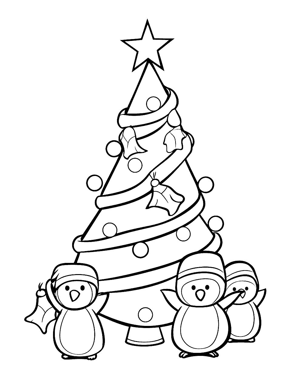 Christmas coloring pages free printable sheets