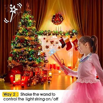 Magic light wand wireless remote control outlet for christmas string lights and decorations lights remote magic wand switch kit with music ideas for kidsfriendsfamily red electronics