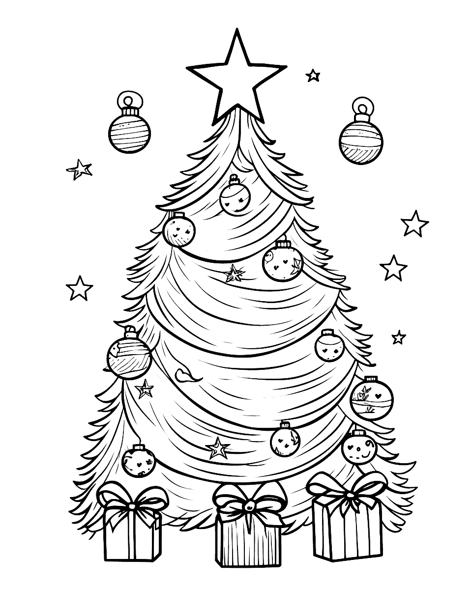 Christmas coloring pages free printable sheets