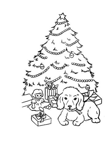 Christmas presents and gifts under christmas tree coloring page free printable colorâ christmas coloring pages tree coloring page christmas tree coloring page