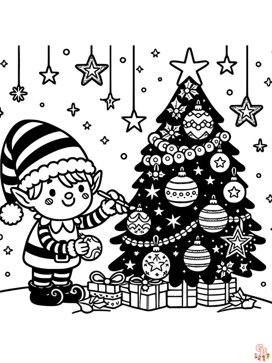 Elf coloring pages free printable sheets for kids