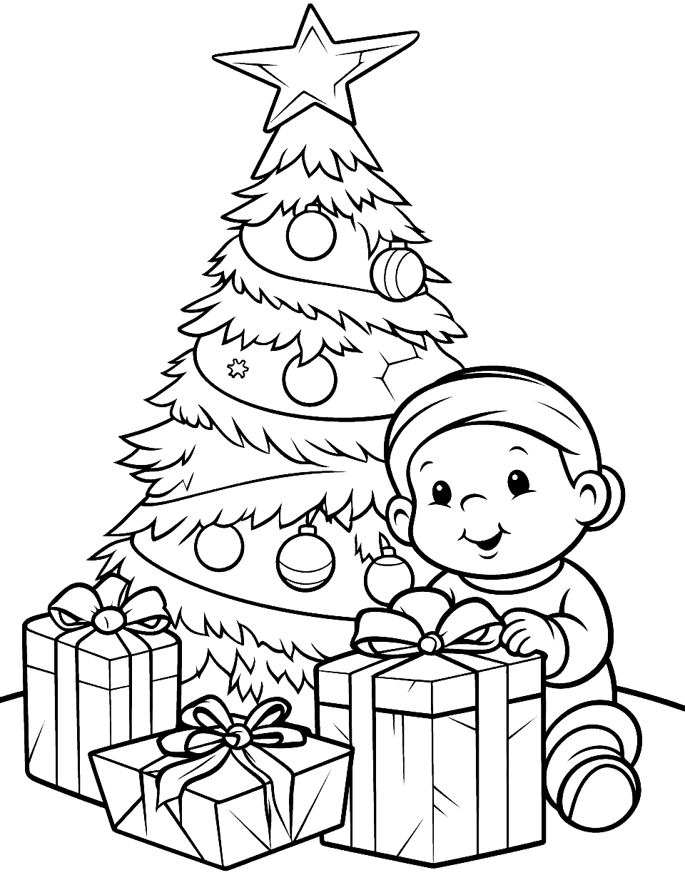 Christmas coloring pages free printable sheets