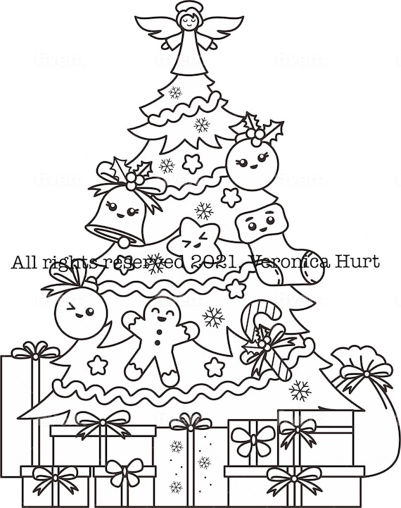 Christmas coloring page value pack for kids holy family snow globe adorable kawaii christmas ornament tree and surprise card crafts download now