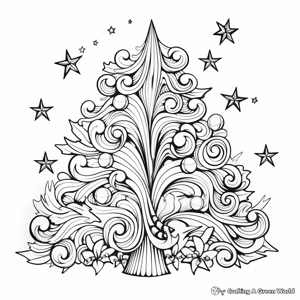 Christmas card coloring pages