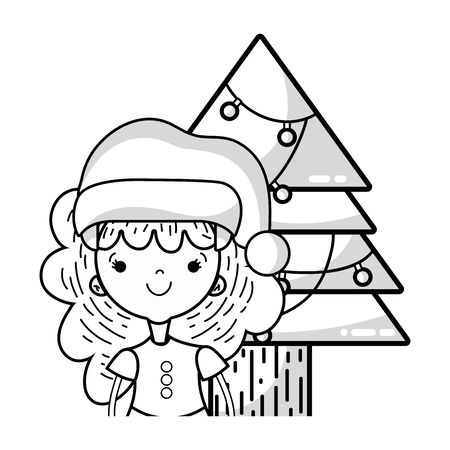 Kids christmas coloring page stock illustrations cliparts and royalty free kids christmas coloring page vectors