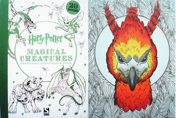 Harry potter magical creatures postcard colouring book â a review colouring in the midst of madness