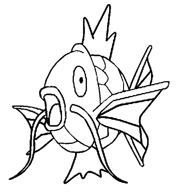 Magikarp pokemon coloring pages pokemon sketch pokemon coloring