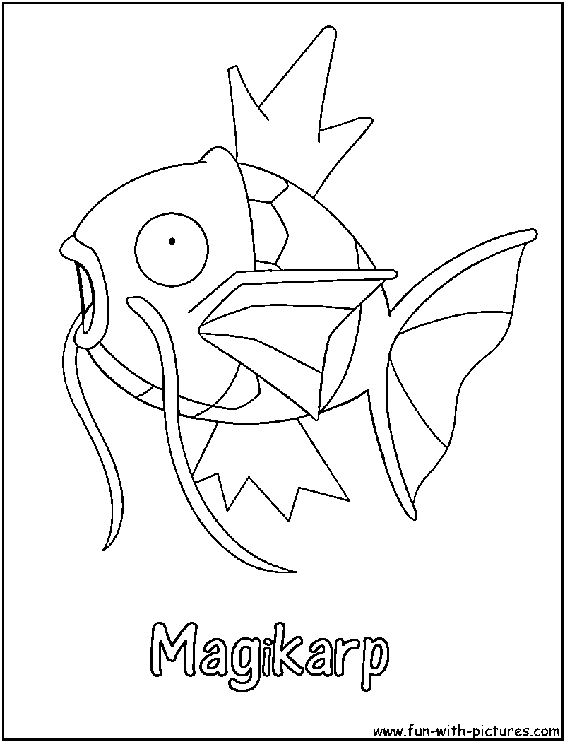 Magikarp coloring page