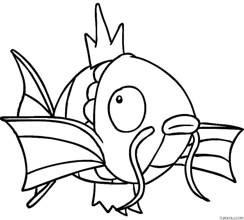 Pokemon magikarp coloring page