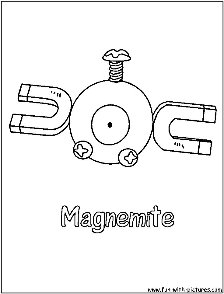 Magnemite coloring page pusheen coloring pages coloring pages pokemon coloring pages