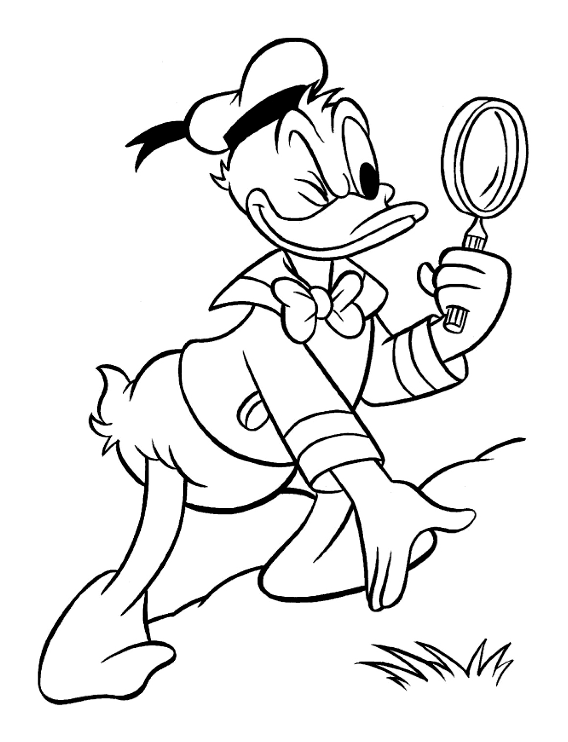 Donald magnifying glass