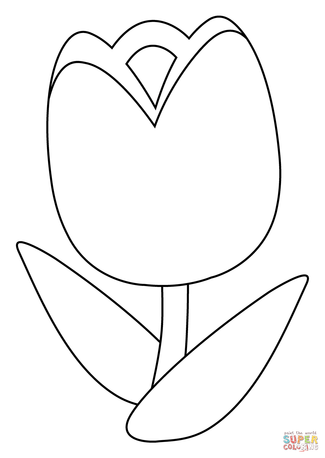 Tulip emoji coloring page free printable coloring pages