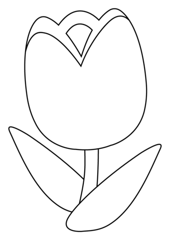 Tulip emoji coloring page free printable coloring pages