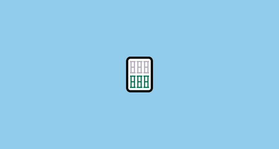 Ð mahjong tile six of bamboos emoji