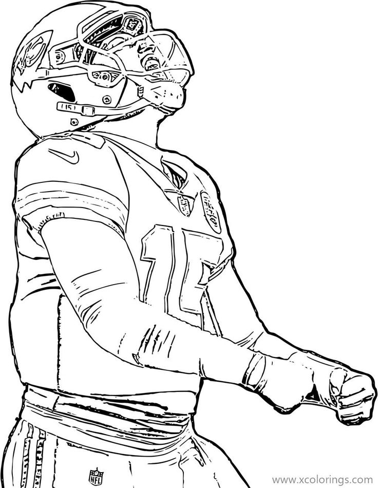 Patrick mahomes coloring pages from kansas chiefs kansas chiefs coloring pages chief â football coloring pages coloring pages free printable coloring pages