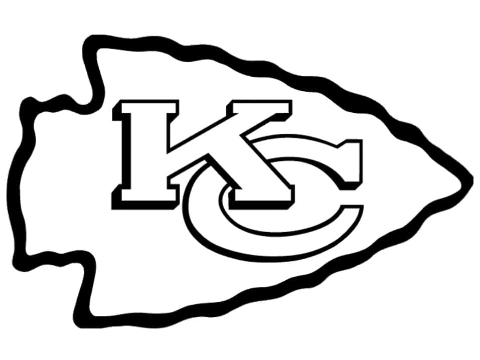 Logo kansas city chiefs coloring page