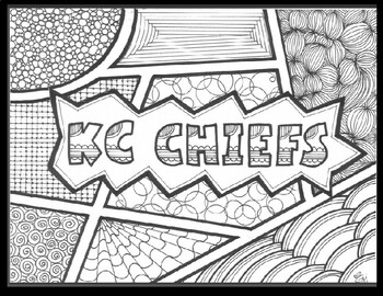 Patrick mahomes kc chiefs funny inspirational quotes to color w zentangles