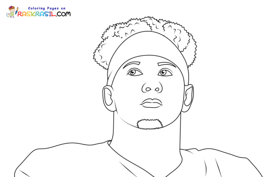 Patrick mahomes coloring pages