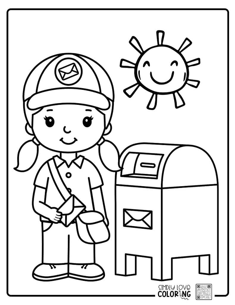 Profession coloring pages free pdf printables