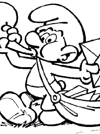Smurfs coloring page
