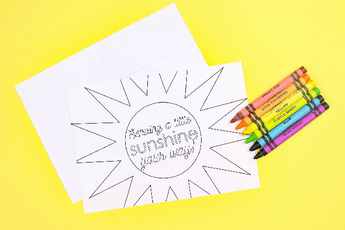Printable coloring page happy mail printables mad in crafts