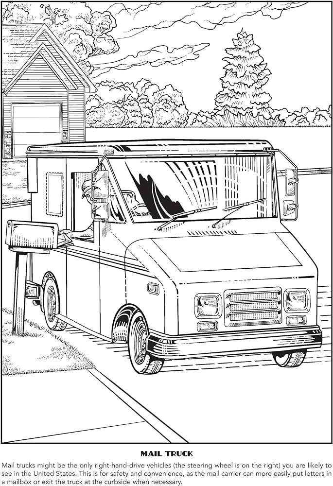 Terrific trucks coloring book dover planes trains automobiles coloring petruccio steven james books