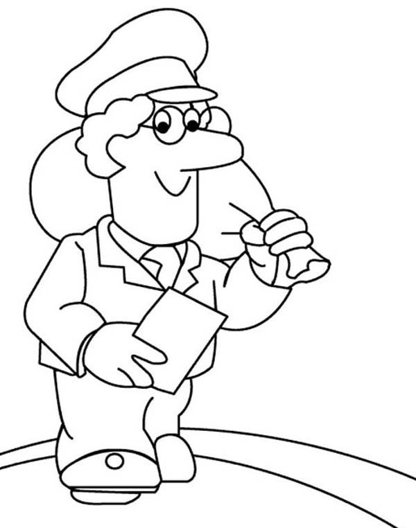 Mailman coloring pages