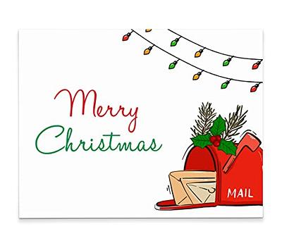 Postal christmas thank you cards holiday greeting cards for mailman mail man christmas cards thank you cards from mail carrier holiday post cards christmas lights your choice of greeting quantity