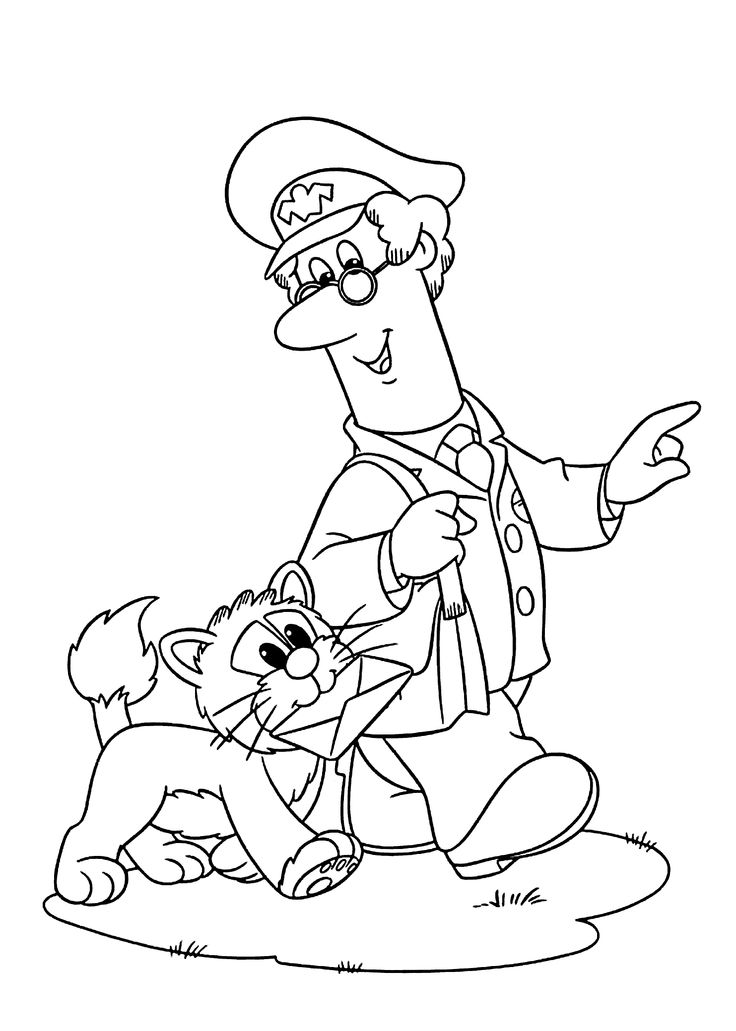 Postman pat the delivery coloring pages for kids printable free cartoon coloring pages superhero coloring pages postman pat