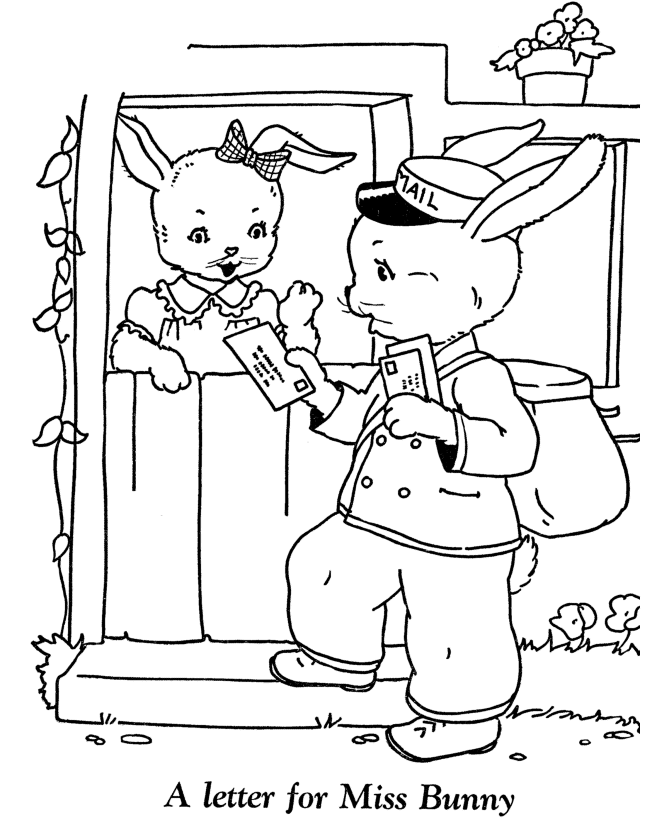 Easter kids coloring pages