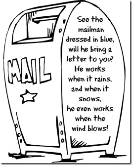 Kindergarten mail carrier unit