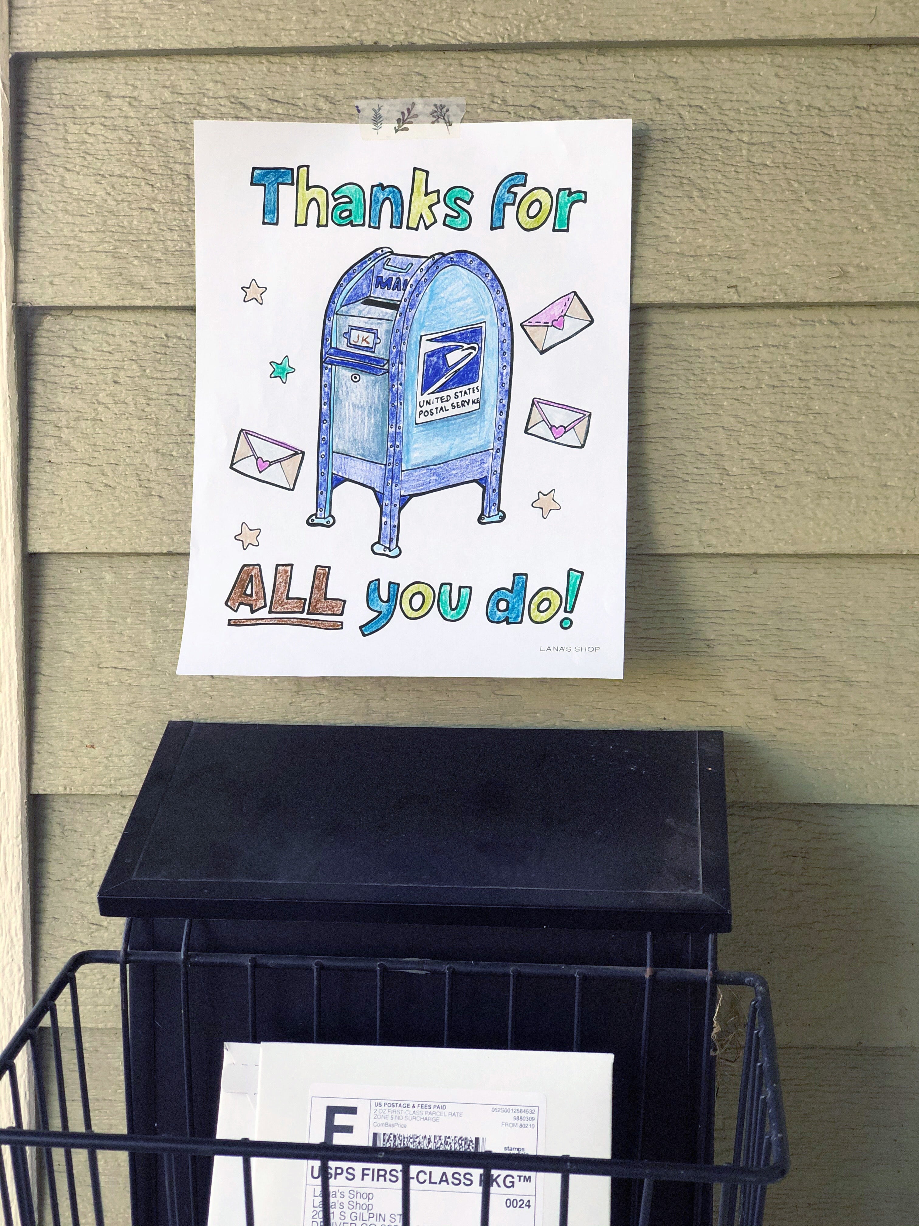 Thank a mail carrier day â lanas shop