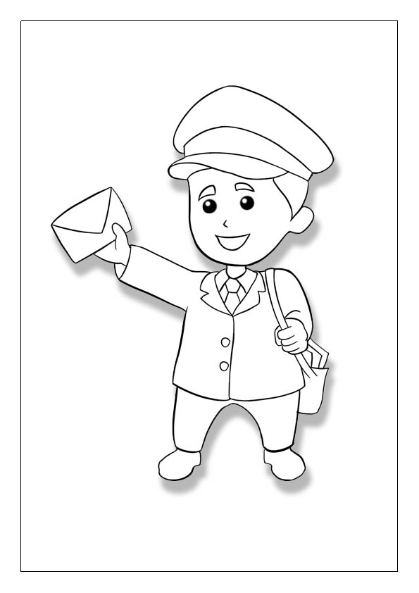 Postman coloring pages free printable coloring sheets for kids