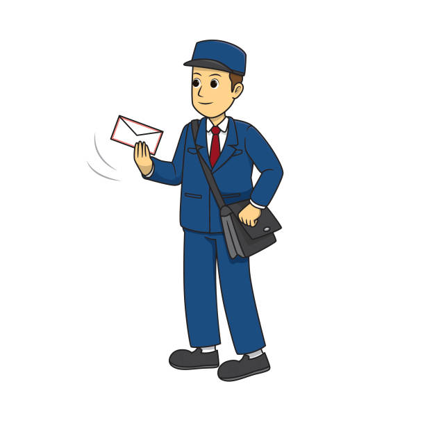 Postbox mascot stock illustrations royalty