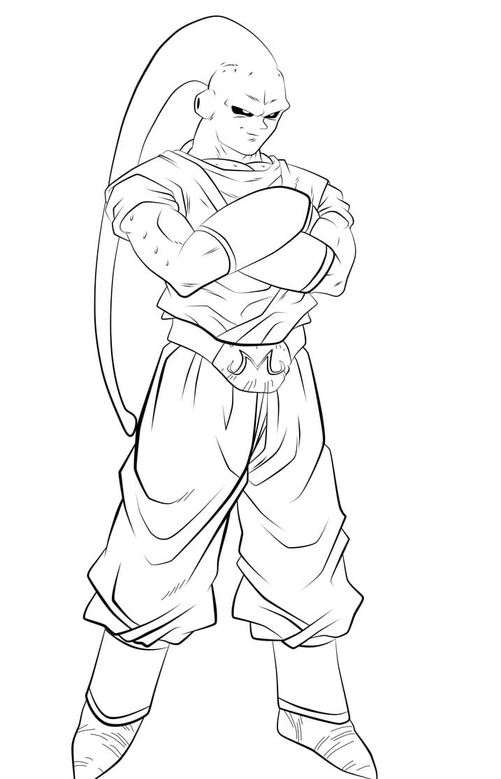 Majin buu coloring pages