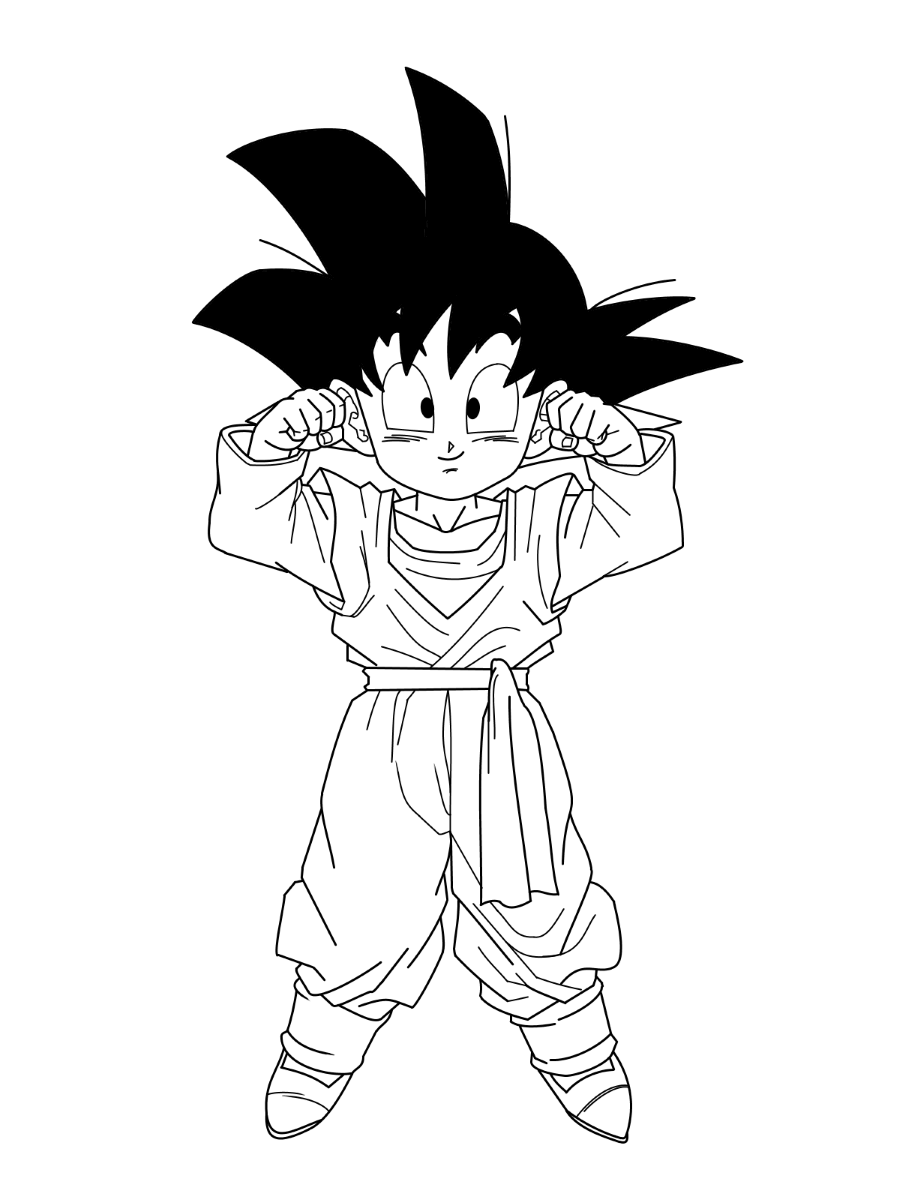 Dragon ball z coloring pages print and color