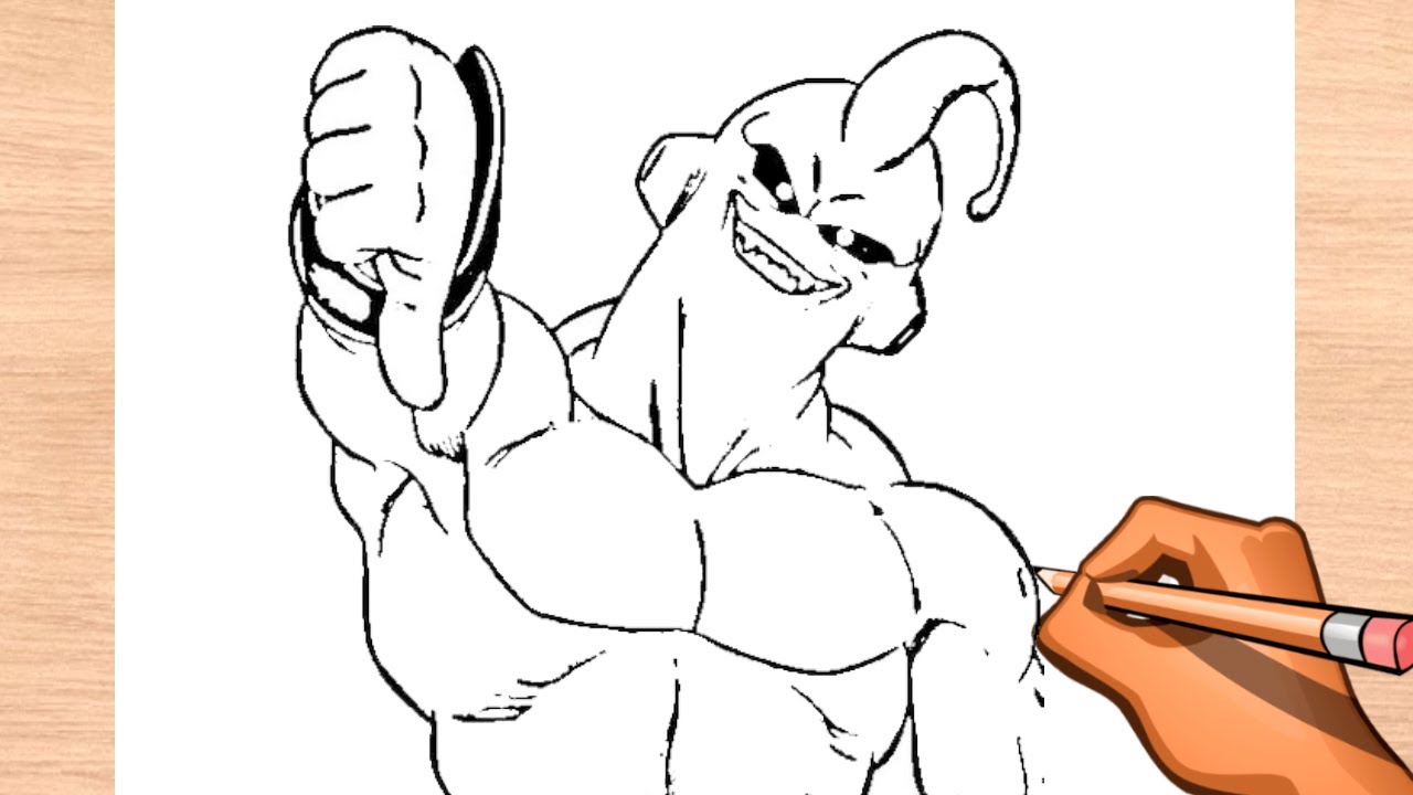 How to draw super buu easy