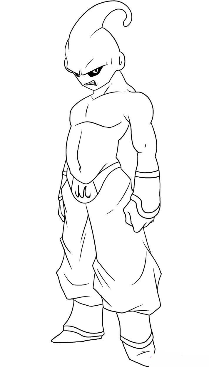 Majin boo para colorir