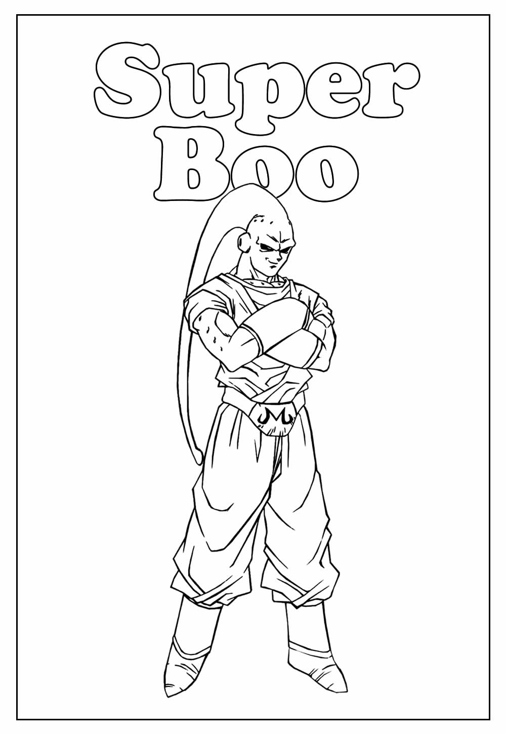 Desenho concluãdo majin boo