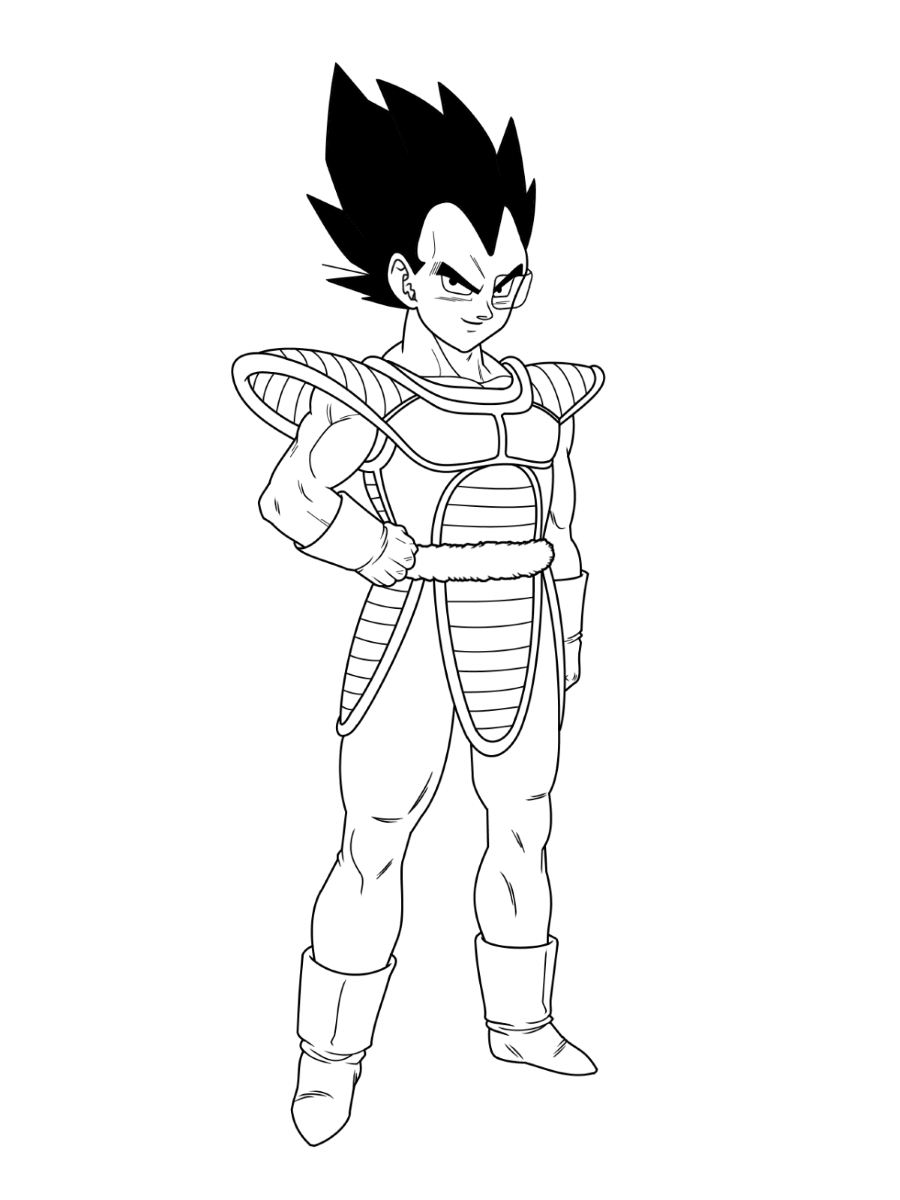 Dragon ball z coloring pages print and color