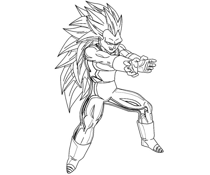 Vegeta coloring crafty teenager