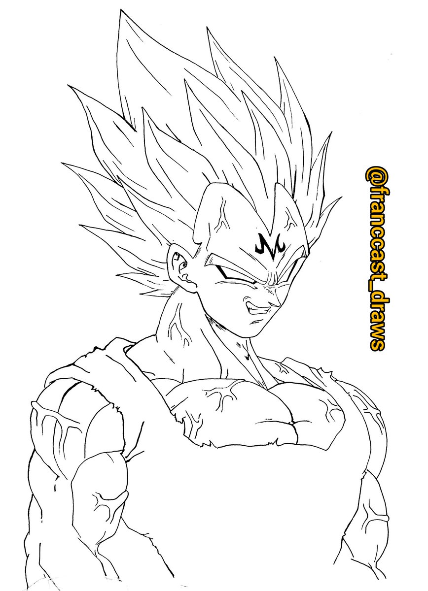 Franccastdraws mission open on x sketch de majin vegeta despues lo pintare ð dragon ball z art âââ dragonball animation masakisato yuyatakahashi tadayoshiyamamuro animes dragonballz dragonballgt dragonballkai anime manga dbz