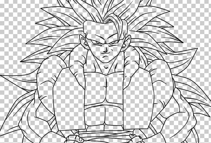 Gogeta goku vegeta majin buu super saiyan png clipart artwork black and white cartoon coloring pages