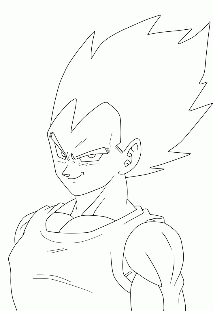 Vegeta coloring pages