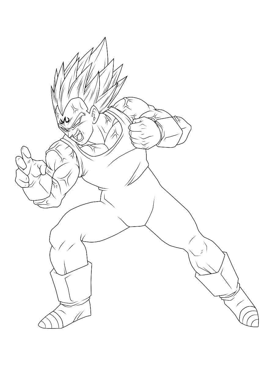 Vegeta coloring pages