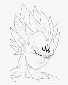 Free majin vegeta coloring pages by mrgekon printable