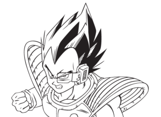 Vegeta coloring pages to print and print online