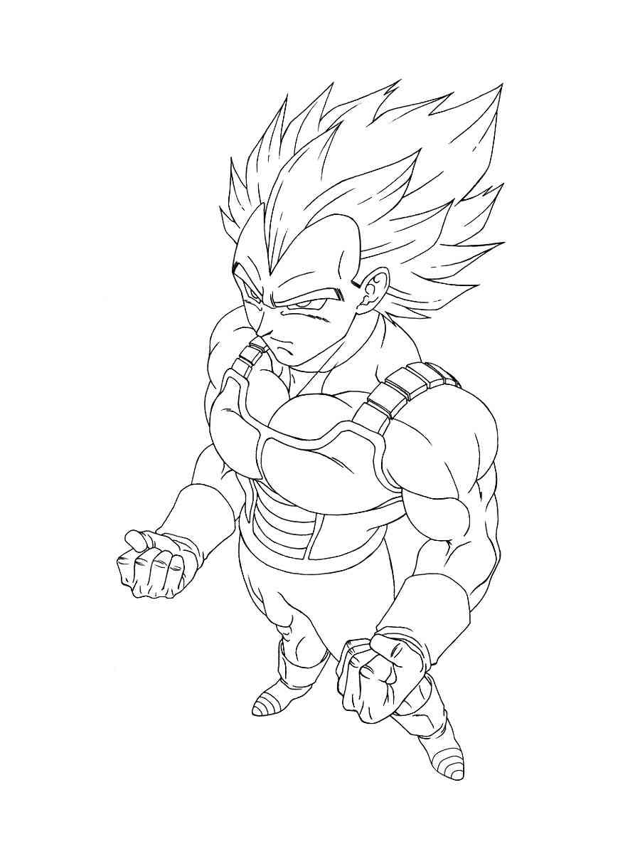 Vegeta coloring pages