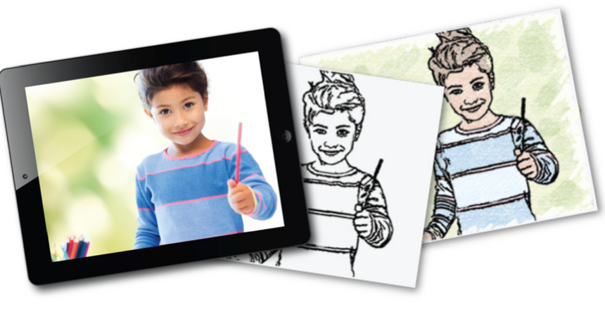 Turn your photos into coloring pages custom gifts blog