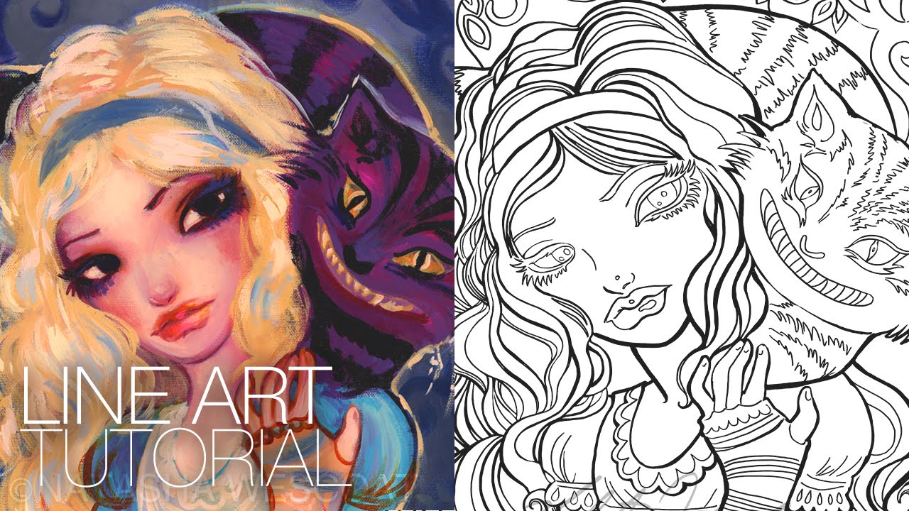 How to create a coloring page photoshop cs natasha wescoat